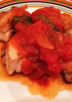 チキンのトマトソースがけ♪イタリアン風-レシピのメイン写真