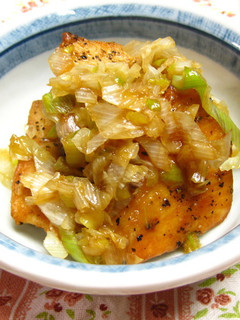 ぶりの揚げ焼きねぎソース-レシピのメイン写真