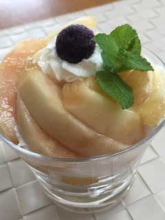 桃パフェ-レシピのメイン写真