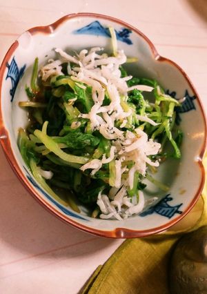 簡単！しらす間引き菜-レシピのメイン写真