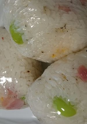 枝豆とベーコンのおにぎり-レシピのメイン写真