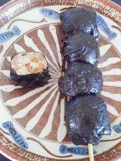 納豆海苔巻きの串焼き(つくね)-レシピのメイン写真
