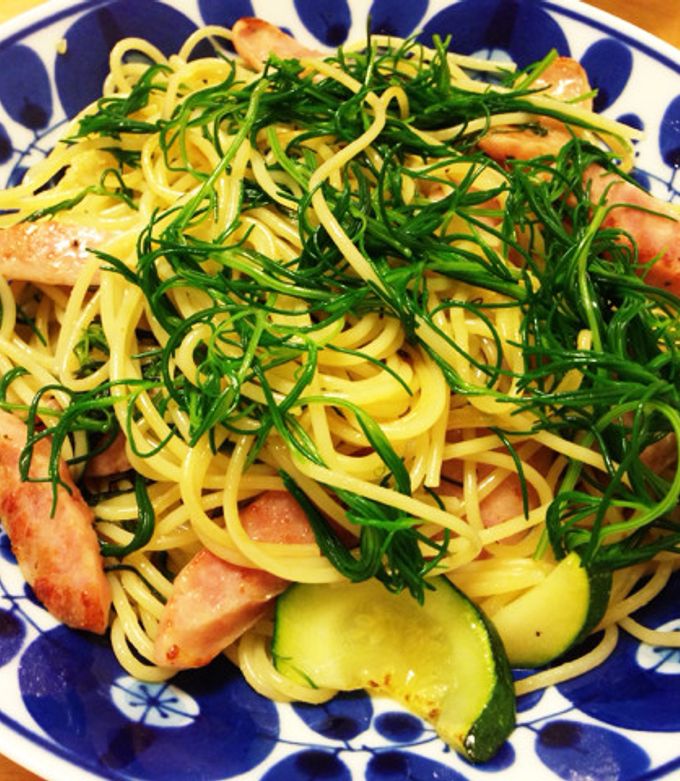 おかひじきとズッキーニ★夏野菜パスタ-レシピのメイン写真