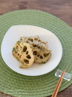 れんこんの青のり炒め-レシピのメイン写真