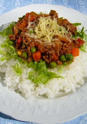 簡単、野菜いっぱいのタコライス-レシピのメイン写真
