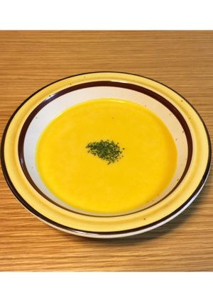 夏にぴったり！かぼちゃの冷製スープ-レシピのメイン写真