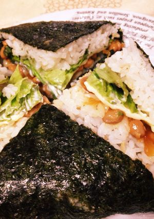 発酵食品で！腸活おにぎらず-レシピのメイン写真