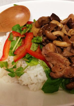 カフェ風きのこ丼-レシピのメイン写真