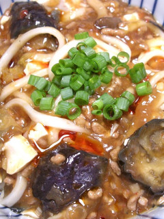 麻婆豆腐が余ったら ランチに麻婆うどん！-レシピのメイン写真