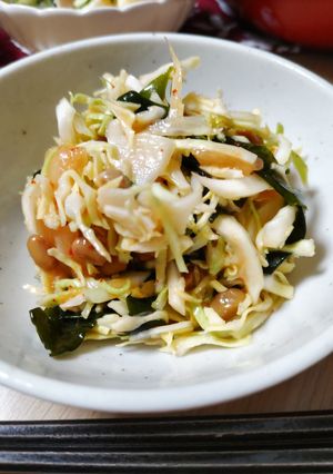 シャキふわとろキムチ納豆キャベツ※腸活-レシピのメイン写真