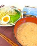 トマトとさんまのさっぱり冷製つけめん