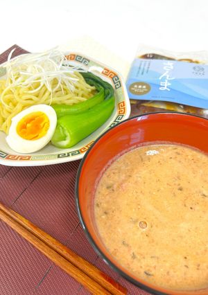 トマトとさんまのさっぱり冷製つけめん-レシピのメイン写真