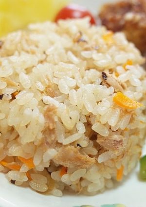 【保育園給食】ツナと昆布の炊き込みご飯-レシピのメイン写真