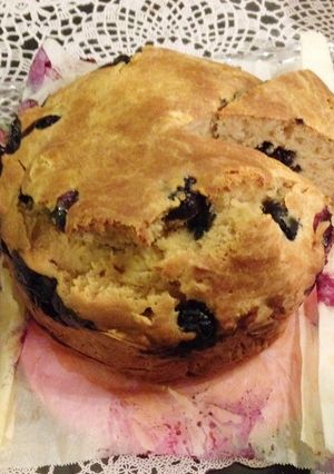 節約…ブルーベリーケーキ♡丸型ver♪-レシピのメイン写真