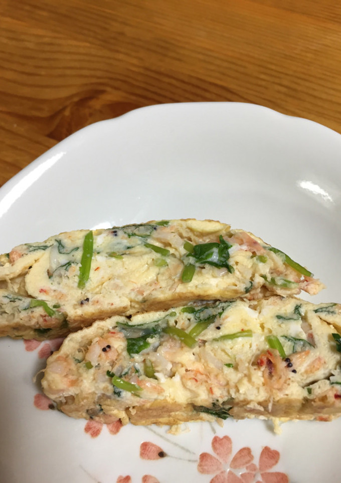 桜エビと三つ葉の卵焼き-レシピのメイン写真