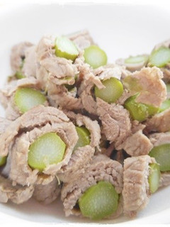 離乳食完了期 アスパラの牛肉巻き-レシピのメイン写真