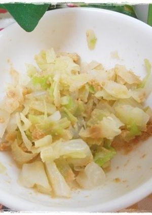 離乳食完了期　キャベツのきな粉和え-レシピのメイン写真