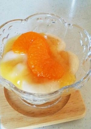 豆腐白玉のオレンジジュレソース-レシピのメイン写真