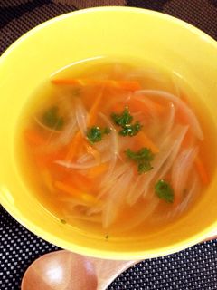 野菜だけで簡単に!コンソメスープ♡-レシピのメイン写真