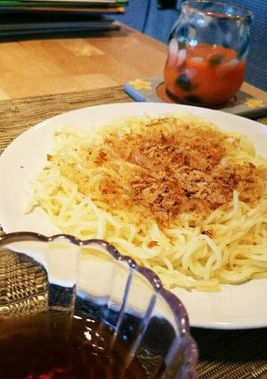 簡単!おにゃんこ焼そば☆めんつゆにつけて-レシピのメイン写真