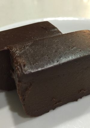 ヘルシー！ゼラチンで冷製ういろう③チョコ-レシピのメイン写真