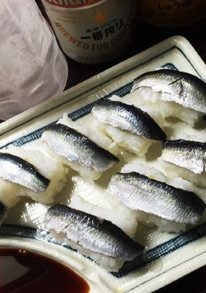 こはだ寿司(^^)サッパの酢漬けに酢飯-レシピのメイン写真