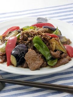 牛肉となすのオイスターソース炒め-レシピのメイン写真