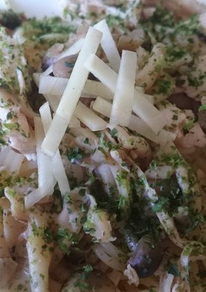 夏はサッパリ！シメジと鶏ムネのパスタ♪-レシピのメイン写真