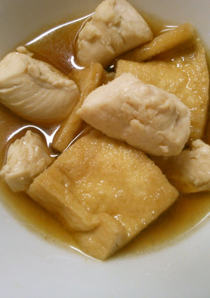 簡単！ 油揚げと 鶏ささみの 和風煮♪-レシピのメイン写真