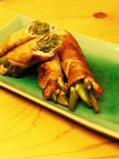 肉巻きいんげん(照り焼き風味)-レシピのメイン写真