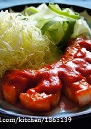 マヨでこっくり☆ポークチャップ-レシピのメイン写真