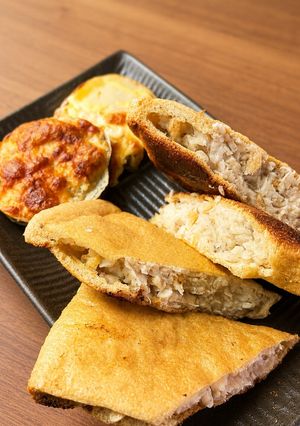 鶏ひき肉ときのこの油揚げ詰め焼き-レシピのメイン写真