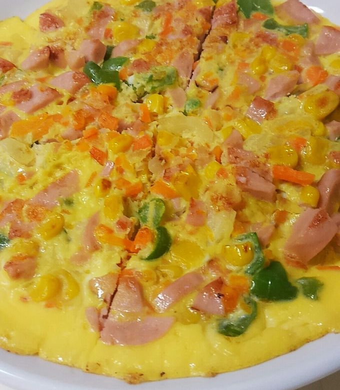 彩り綺麗な 簡単オープンオムレツ☆ by taako1552 【クックパッド