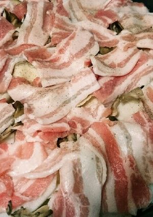 簡単☆豚肉！もやし！野菜のフライパン蒸し-レシピのメイン写真