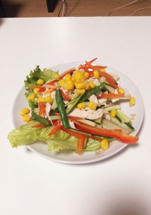 カラフル野菜のささみサラダ-レシピのメイン写真