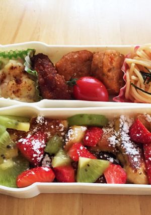 お弁当 食パンの耳でフレンチトースト-レシピのメイン写真