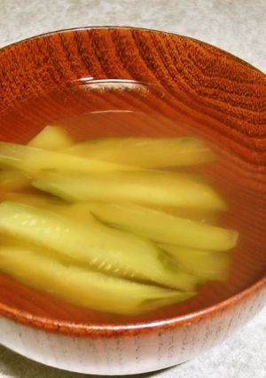 温でも冷でも！　きゅうりのお吸い物-レシピのメイン写真