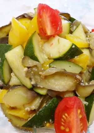 夏野菜のっけ素麺♪-レシピのメイン写真