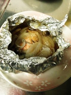 バターポン酢!簡単鮭のホイル焼き!-レシピのメイン写真
