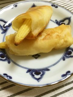 ヤングコーンの春巻き-レシピのメイン写真