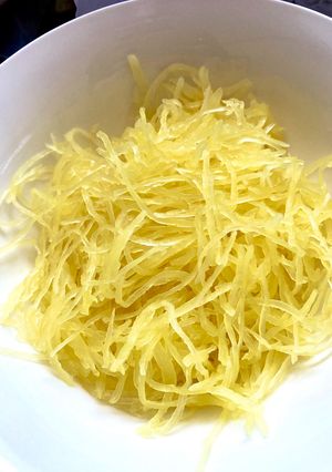 そうめんカボチャ(金糸瓜)茹で方メモ-レシピのメイン写真
