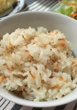 梅と干しえびのご飯-レシピのメイン写真