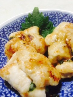大葉味噌の鶏ささみ巻き!-レシピのメイン写真