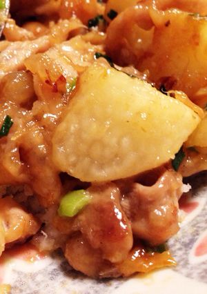 ❁絶品とろサク！山芋とお肉の炒め物❁-レシピのメイン写真