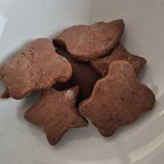 รูปของ シンプルなココアクッキー。
