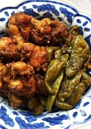 鶏手羽とピーマンのバルサミコ煮-レシピのメイン写真