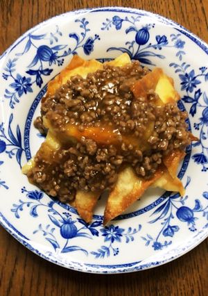 揚げワンタンのあんかけ-レシピのメイン写真