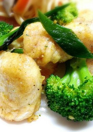 びん長マグロのカレー炒め-レシピのメイン写真