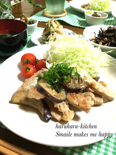 豚肉茄子のにんにくマヨポン♡-レシピのメイン写真