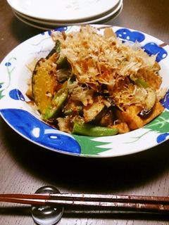 厚揚げと夏野菜のさっぱり炒め-レシピのメイン写真